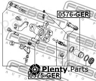  FEBEST part 0575-GER (0575GER) Repair Kit, brake caliper