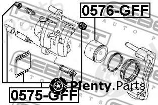  FEBEST part 0575GFF Repair Kit, brake caliper