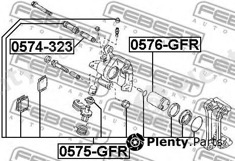  FEBEST part 0575GFR Repair Kit, brake caliper
