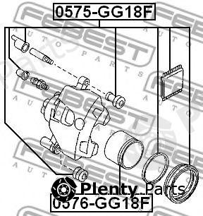  FEBEST part 0575GG18F Repair Kit, brake caliper