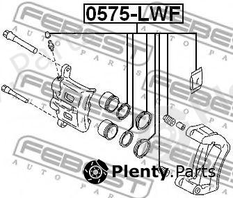  FEBEST part 0575LWF Repair Kit, brake caliper