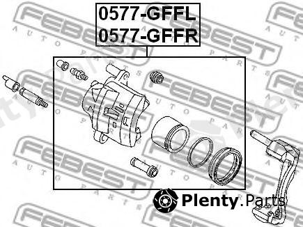  FEBEST part 0577GFFR Brake Caliper
