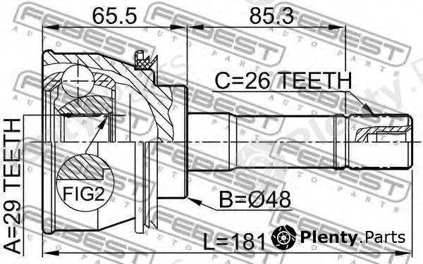  FEBEST part 0710011 Joint, drive shaft