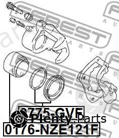  FEBEST part 0775-GVF (0775GVF) Repair Kit, brake caliper