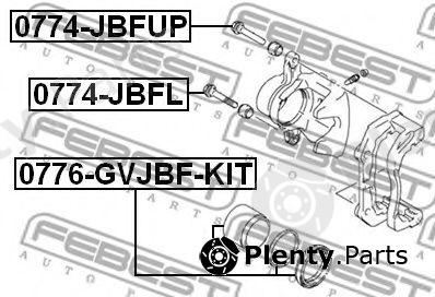  FEBEST part 0776-GVJBF-KIT (0776GVJBFKIT) Piston, brake caliper