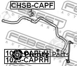  FEBEST part 1023-CAPLH (1023CAPLH) Rod/Strut, stabiliser