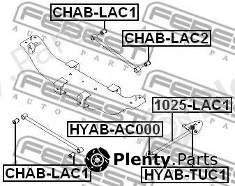  FEBEST part 1025-LAC1 (1025LAC1) Track Control Arm