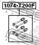  FEBEST part 1074-T200F (1074T200F) Guide Bolt, brake caliper