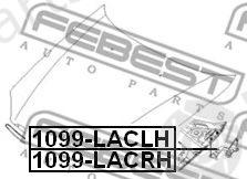  FEBEST part 1099-LACLH (1099LACLH) Mounting Kit, bonnet