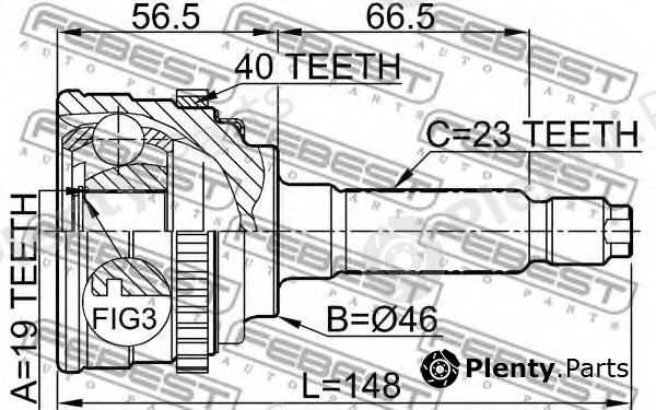  FEBEST part 1110M100A40 Joint, drive shaft