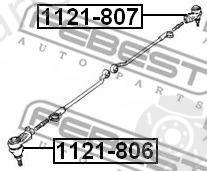  FEBEST part 1121807 Tie Rod End