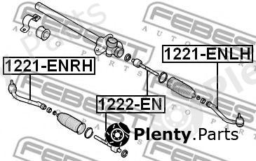 FEBEST part 1222EN Tie Rod Axle Joint