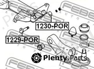  FEBEST part 1230POR Caster Shim, axle beam