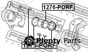  FEBEST part 1276PORF Piston, brake caliper