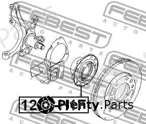  FEBEST part 1282-H1F (1282H1F) Wheel Hub