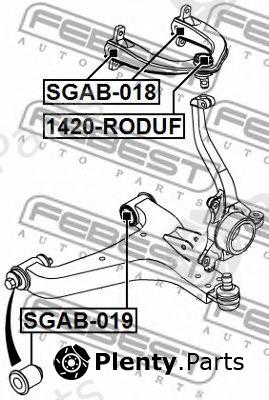  FEBEST part 1420-RODUF (1420RODUF) Ball Joint