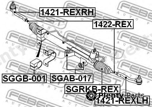  FEBEST part 1421REXLH Tie Rod End