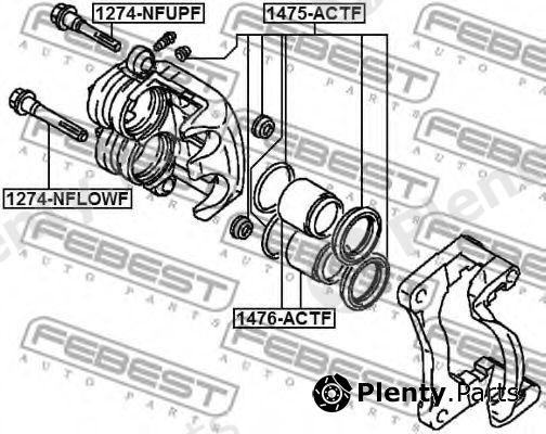  FEBEST part 1475-ACTF (1475ACTF) Repair Kit, brake caliper