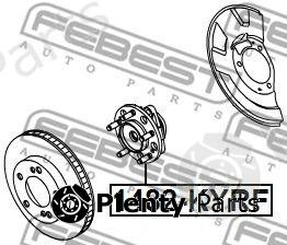  FEBEST part "1482-KYRF" (1482KYRF) Wheel Hub