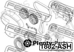  FEBEST part 1887-ASH (1887ASH) Deflection/Guide Pulley, timing belt
