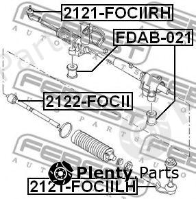  FEBEST part 2121-FOCIILH (2121FOCIILH) Tie Rod End