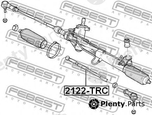  FEBEST part 2122-TRC (2122TRC) Tie Rod Axle Joint