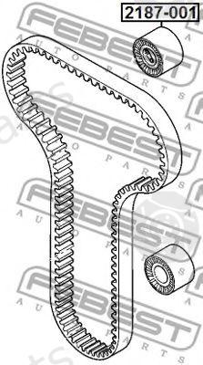  FEBEST part 2187-001 (2187001) Tensioner Pulley, timing belt