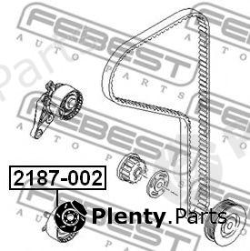  FEBEST part 2187-002 (2187002) Tensioner Pulley, timing belt
