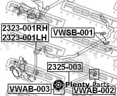  FEBEST part 2323001RH Rod/Strut, stabiliser