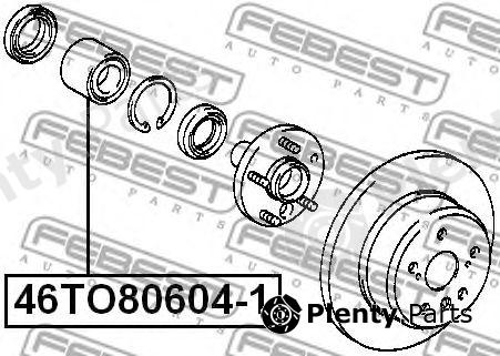  FEBEST part 46TO80604-1 (46TO806041) Wheel Bearing