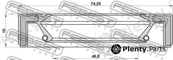  FEBEST part 95GAY-48741010X (95GAY48741010X) Seal, drive shaft
