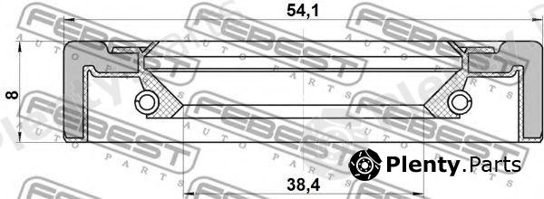  FEBEST part 95GCY-40540808X (95GCY40540808X) Seal, wheel hub