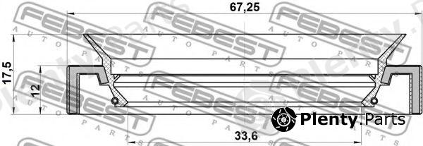  FEBEST part 95HAY-35671017R (95HAY35671017R) Seal, drive shaft