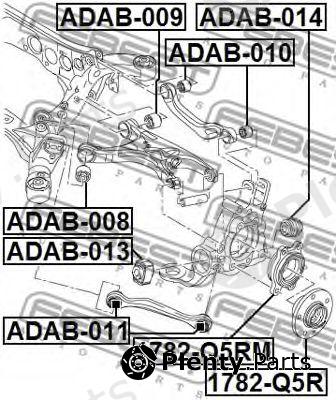  FEBEST part ADAB-013 (ADAB013) Bush, control arm mounting