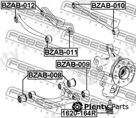  FEBEST part BZAB-008 (BZAB008) Control Arm-/Trailing Arm Bush