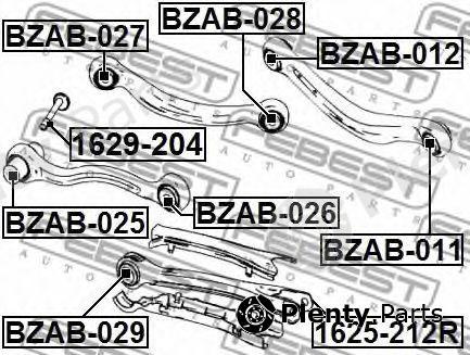  FEBEST part BZAB-026 (BZAB026) Control Arm-/Trailing Arm Bush