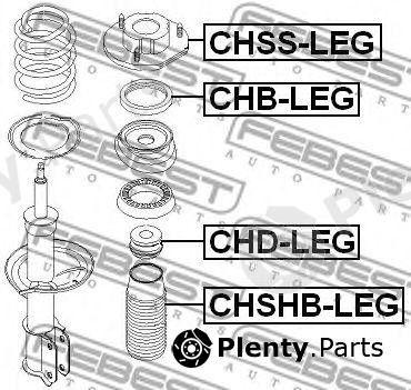  FEBEST part CHBLEG Anti-Friction Bearing, suspension strut support mounting