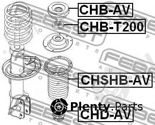  FEBEST part CHBT200 Anti-Friction Bearing, suspension strut support mounting