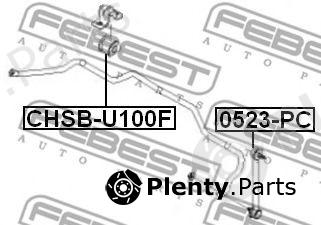  FEBEST part CHSB-U100F (CHSBU100F) Stabiliser Mounting