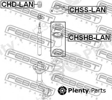  FEBEST part CHSHBLAN Protective Cap/Bellow, shock absorber