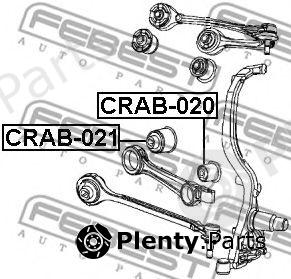  FEBEST part CRAB-020 (CRAB020) Control Arm-/Trailing Arm Bush