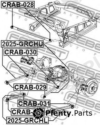  FEBEST part CRAB-032 (CRAB032) Control Arm-/Trailing Arm Bush