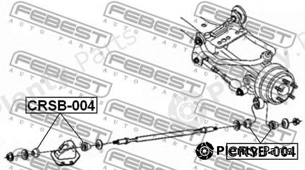  FEBEST part CRSB-004 (CRSB004) Control Arm-/Trailing Arm Bush