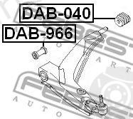  FEBEST part DAB-040 (DAB040) Control Arm-/Trailing Arm Bush
