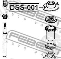  FEBEST part DSS-001 (DSS001) Mounting, shock absorbers