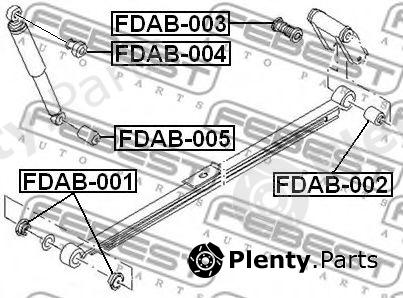  FEBEST part FDAB005 Bush, shock absorber