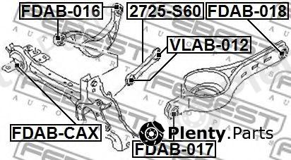  FEBEST part FDAB-017 (FDAB017) Control Arm-/Trailing Arm Bush