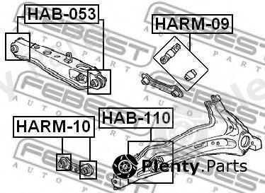  FEBEST part HARM-10 (HARM10) Control Arm-/Trailing Arm Bush