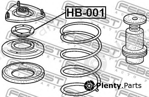  FEBEST part HB001 Anti-Friction Bearing, suspension strut support mounting