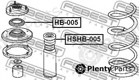  FEBEST part HB-005 (HB005) Anti-Friction Bearing, suspension strut support mounting